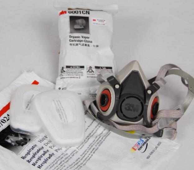 3M 6200防毒面具喷漆油漆防甲醛防化工防有..