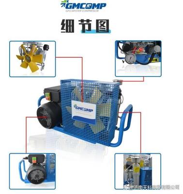 GMCOMP盖玛特GMC100/EM单相电呼吸器瓶充气泵/MCH-6EM压缩机